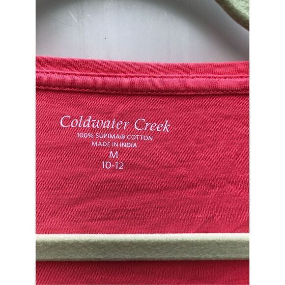 Coldwater Creek NWT Size Medium Coral color with great details - Picture 3 of 4